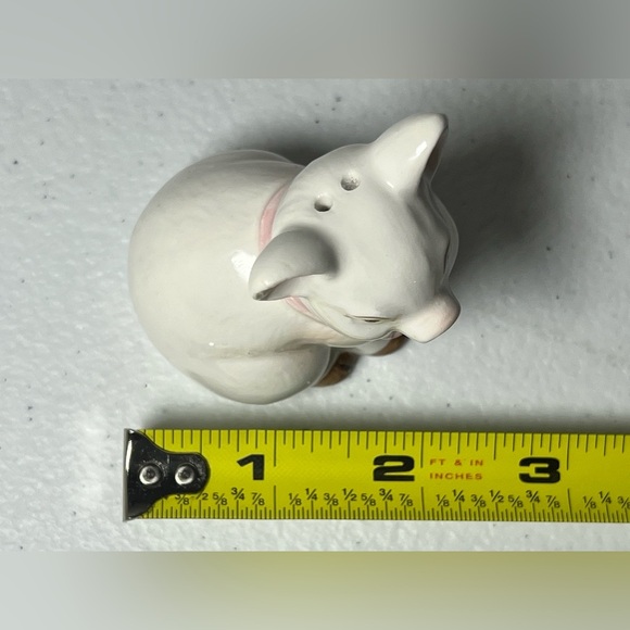 VTG Takakashi Pigs Salt & Pepper Shakers Pink Bow Farmhouse Cottage Core Japan - Picture 11 of 13